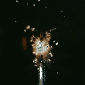 "Dark Flash"., 2003, ca.170x106cm, Rocketogram/Colorphotogram, unique