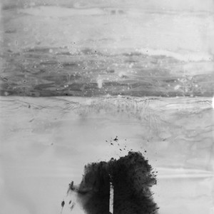 "under water bomb no.1", 2012, ca. 150x106cm, BW Photogram, unique
