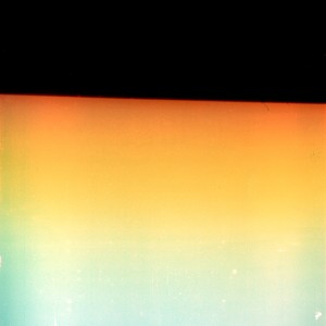 “Atmozons & Horizspheres no.11″, 2015, ca. 100x80cm, photogram/luminogram on colorfilm/C-Print analog, 2+1 AP