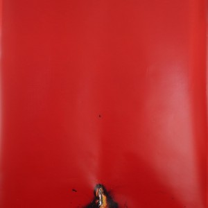 "Red-Angel", 2021, ca. 240x127cm, Rocketogram / Color-Photogram, unique