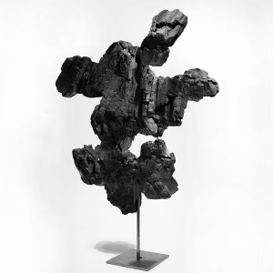 "Study of a coal piece no.2", 2023, ca. 200cm x 130cm, Fine Art Print, 2+1 AP